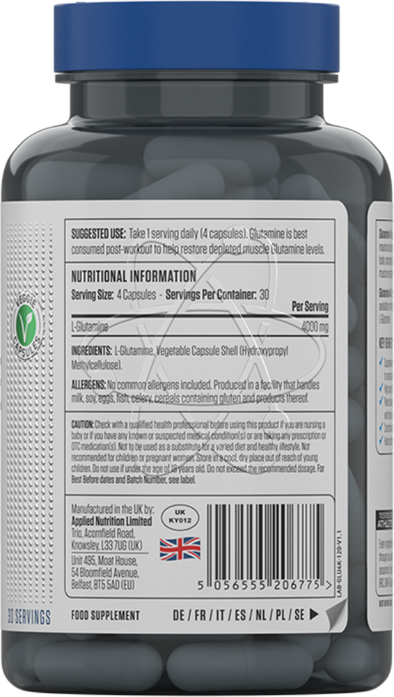Applied Nutrition Glutamine 4K (120 caps)