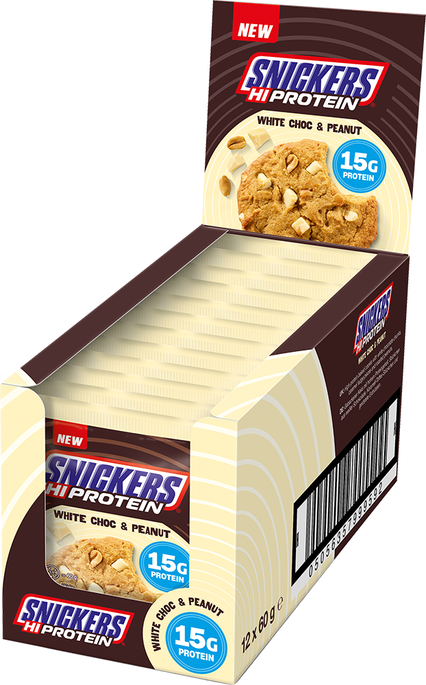 Snickers HiProtein Cookie White Choc & Peanut (12 x 60 g)