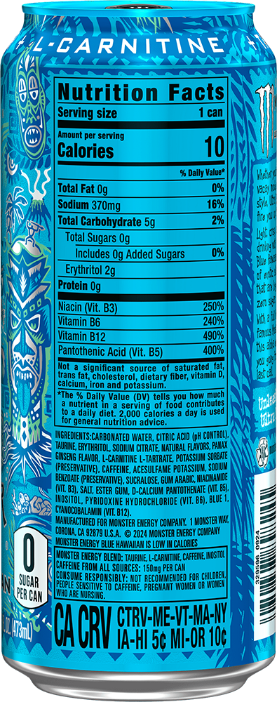 Monster Energy Ultra Blue Hawaiian (1 x 473 ml)