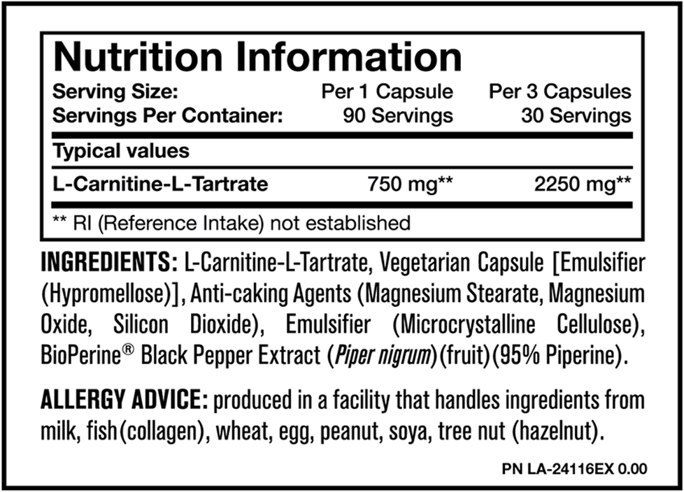 Mutant Carnitine (90 caps)