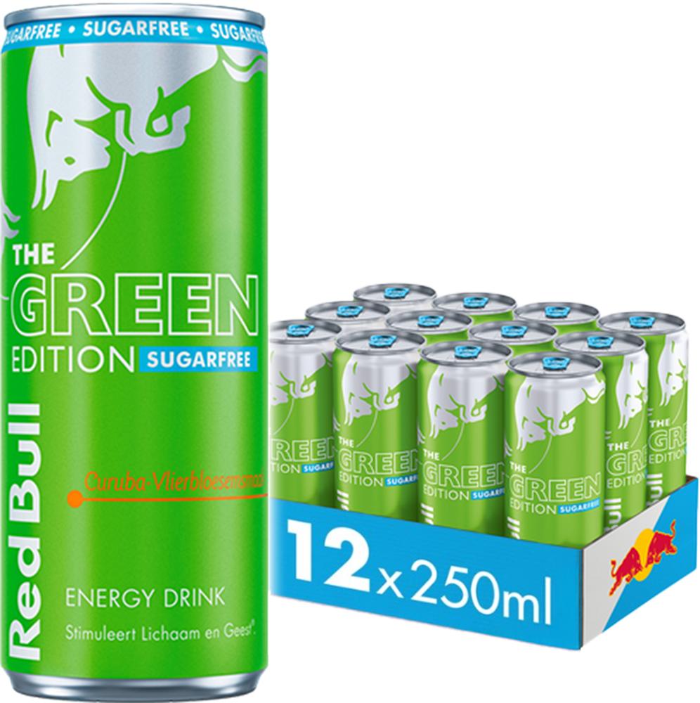 Red Bull Green Edition Sugarfree Curuba-Elderflower (12 x 250 ml)