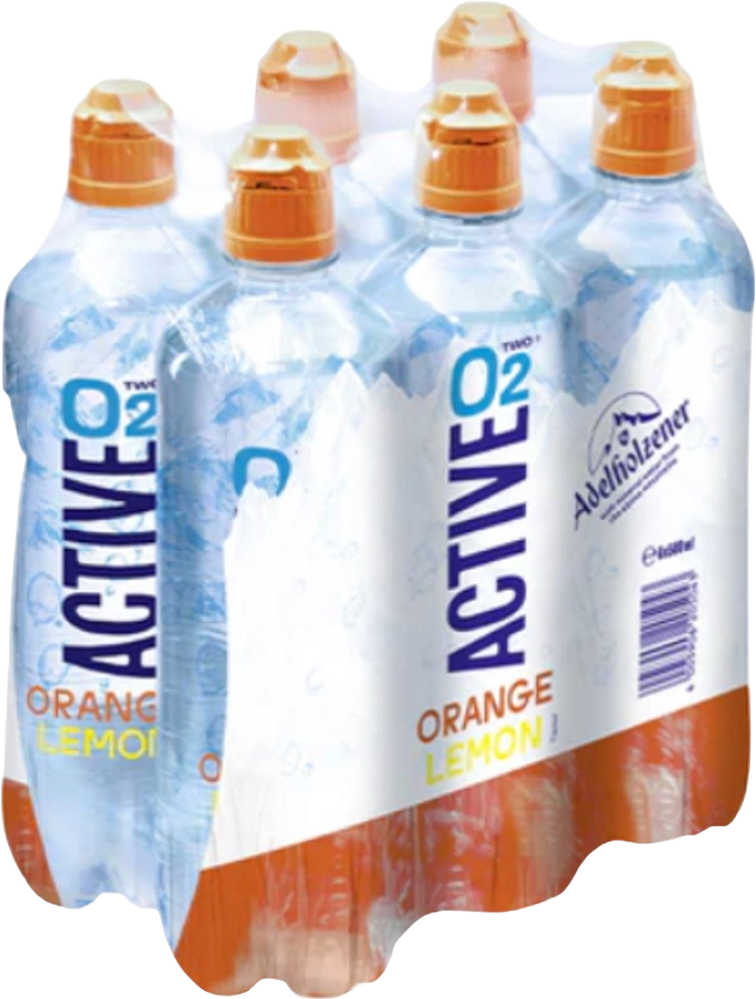 Active O2 - Orange Lemon - 6 x 500 ml