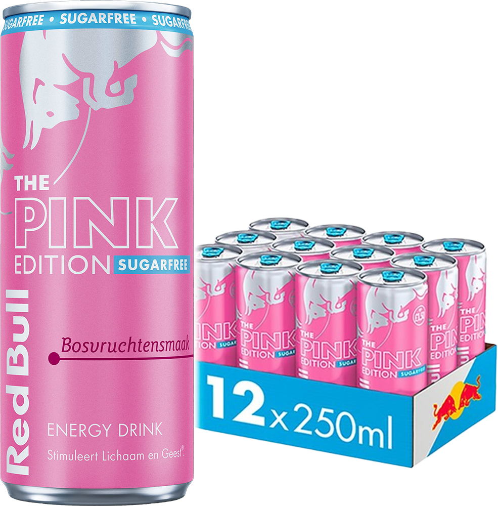 Red Bull Pink Edition Sugarfree Forest Fruits (12 x 250 ml)