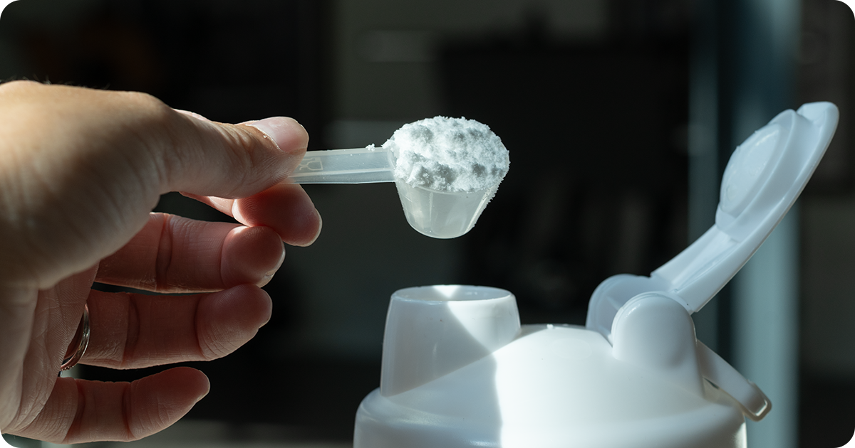 Kan je creatine in een eiwitshake doen?