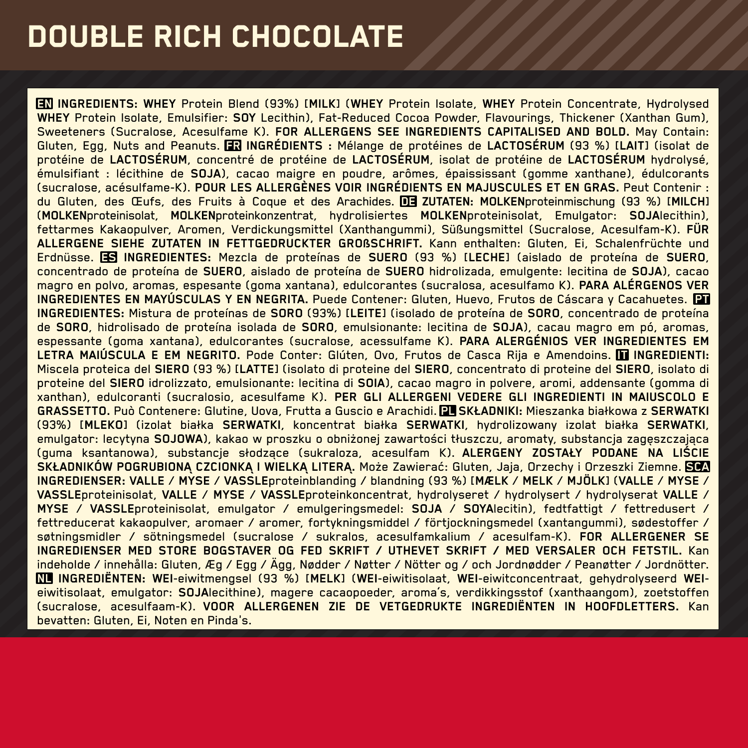 Optimum Nutrition Gold Standard 100% Whey Double Rich Chocolate (2260 g)