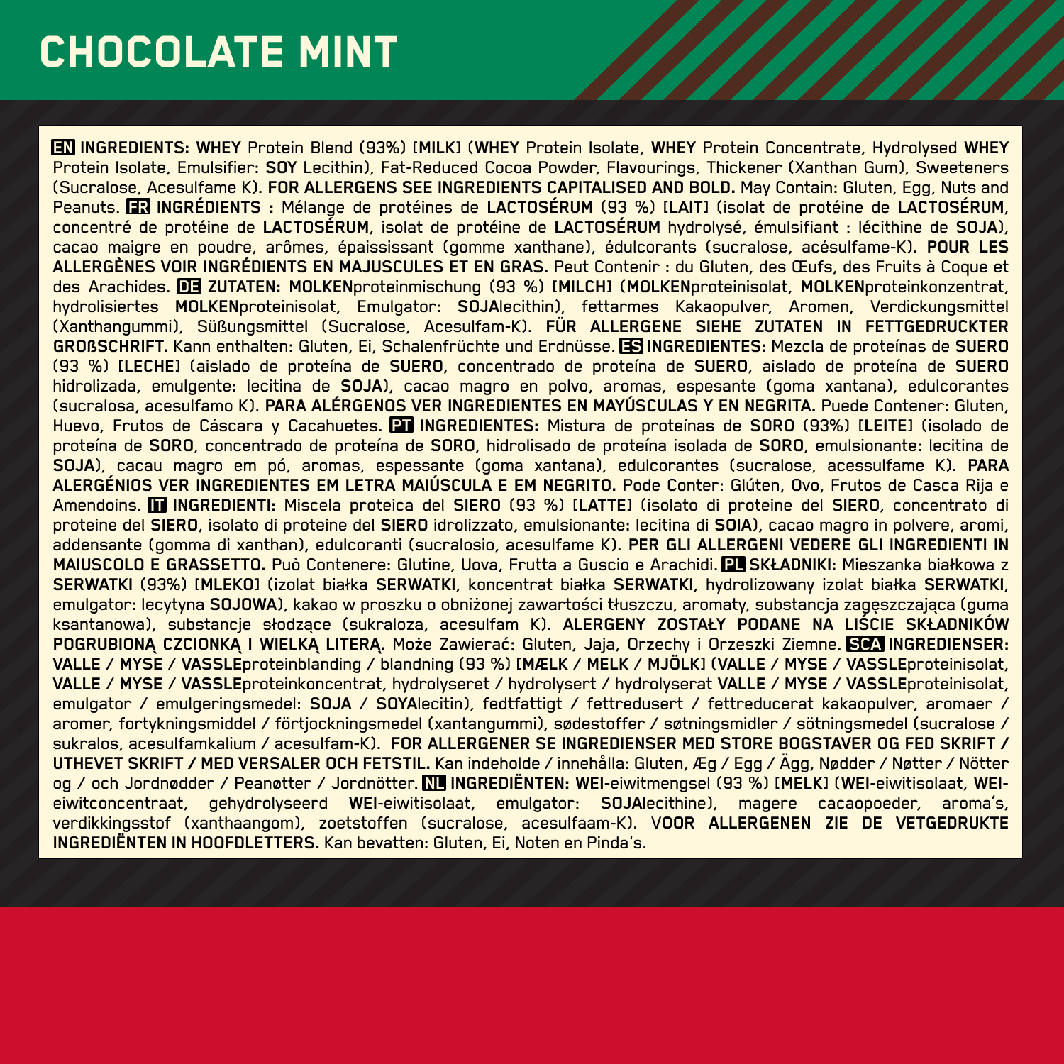 Optimum Nutrition Gold Standard 100% Whey Chocolate Mint (2260 g)
