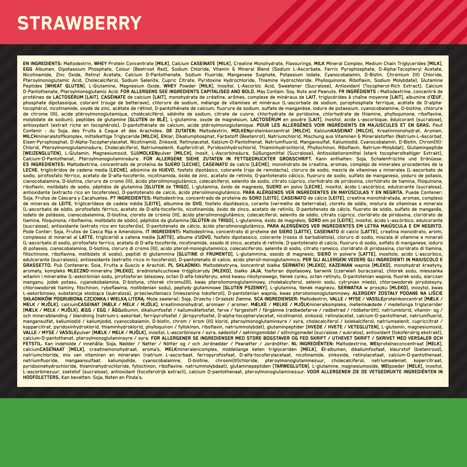 Optimum Nutrition Serious Mass Strawberry (5450 g)