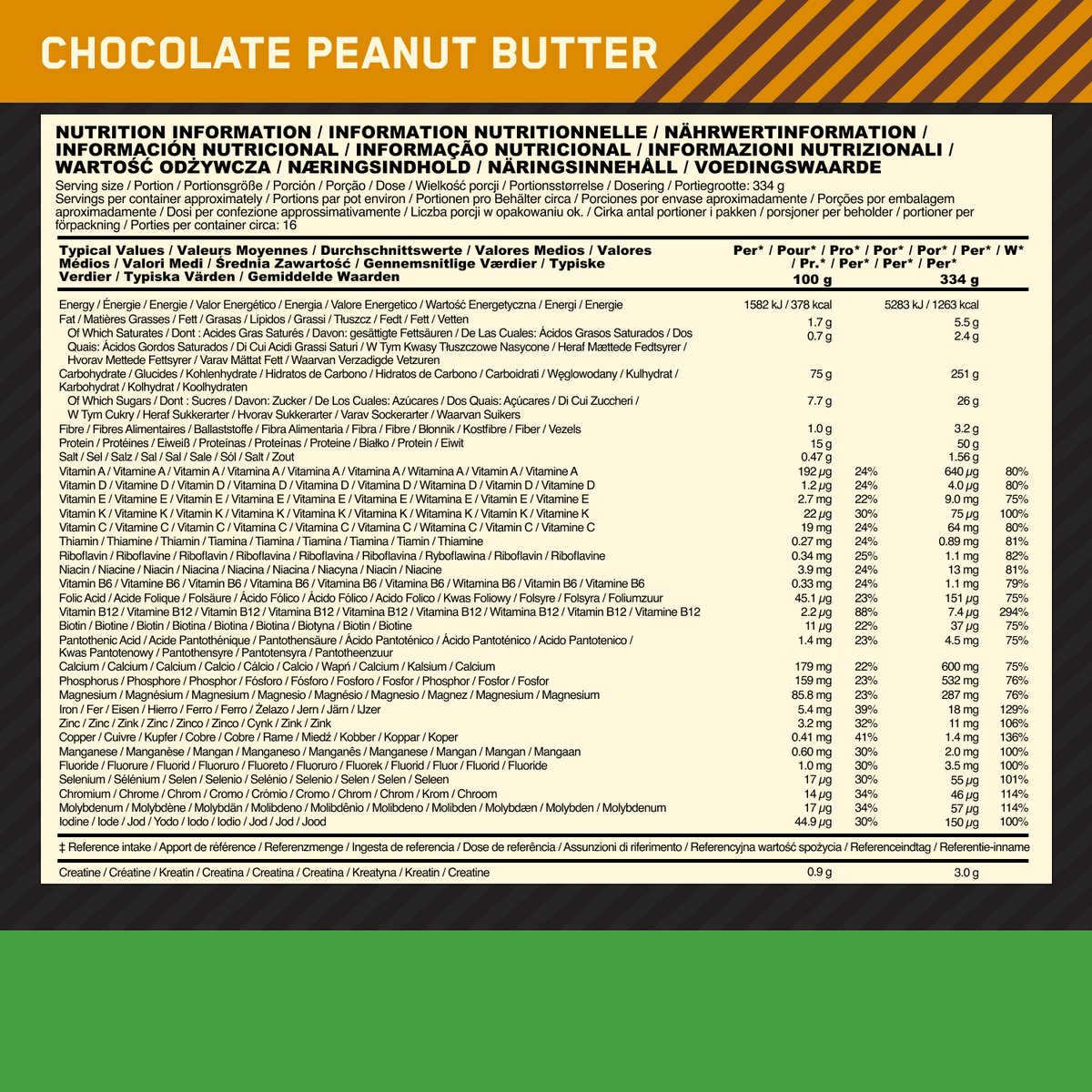 Optimum Nutrition Serious Mass Chocolate Peanut Butter (5450 g)