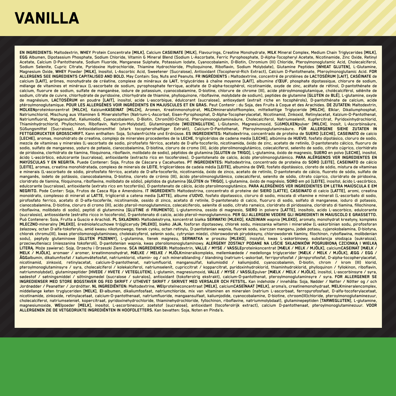 Optimum Nutrition Serious Mass Vanilla (2730 g)