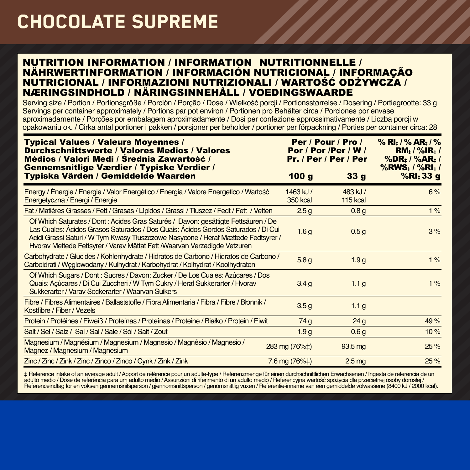 Optimum Nutrition Gold Standard 100% Casein Chocolate Supreme (924 g)
