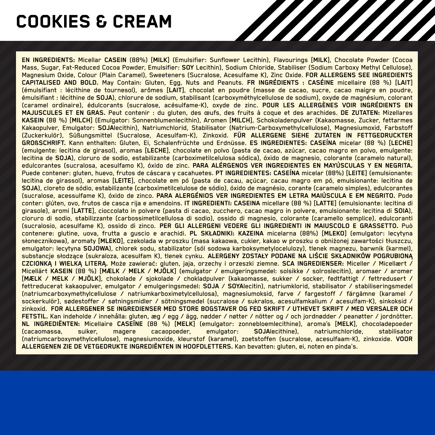 Optimum Nutrition Gold Standard 100% Casein Cookies & Cream (924 g)