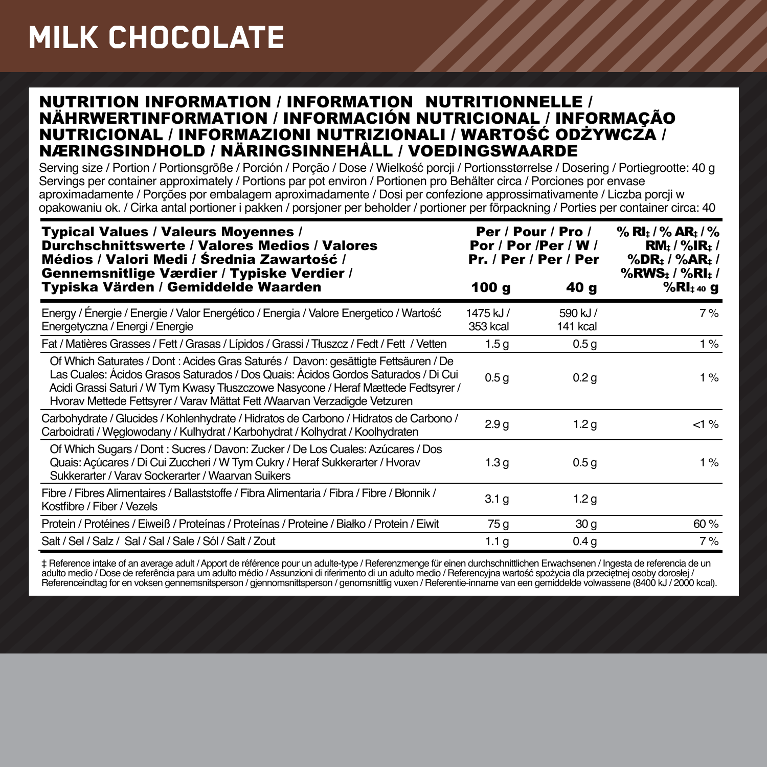 Optimum Nutrition Platinum Hydrowhey Milk Chocolate (1600 g)