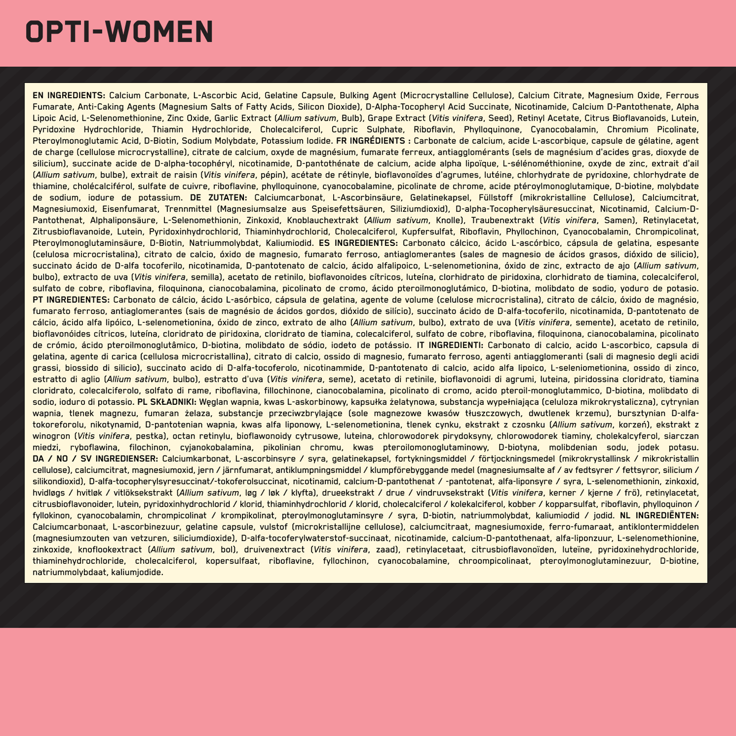 Optimum Nutrition Opti-Women (60 Caps)