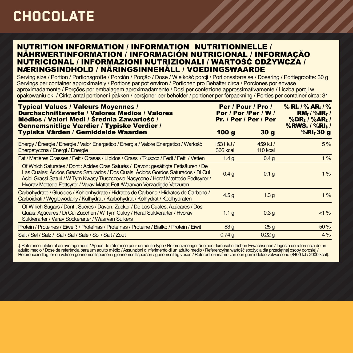 Optimum Nutrition Gold Standard 100% Isolate Chocolate (930 g)