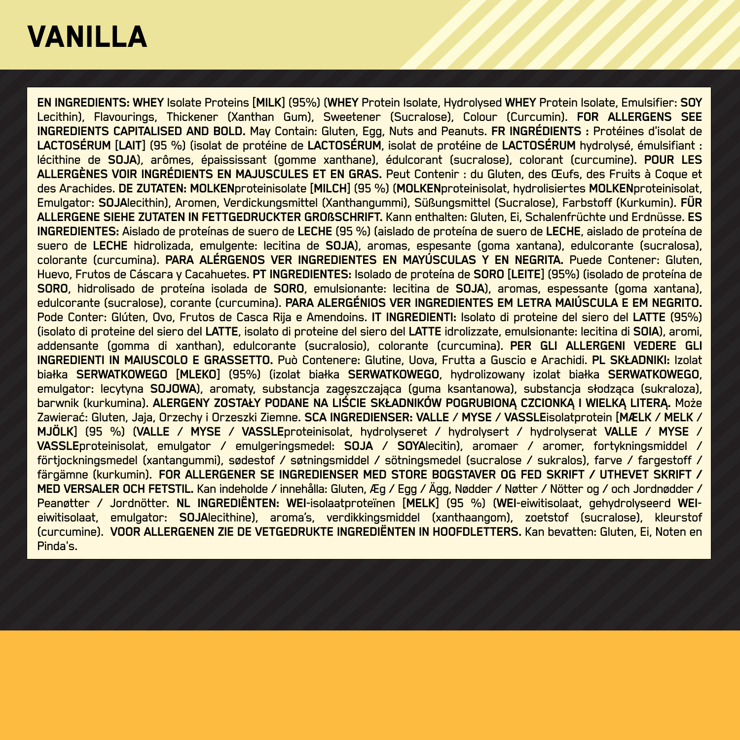 Optimum Nutrition Gold Standard 100% Isolate Vanilla (930 g)