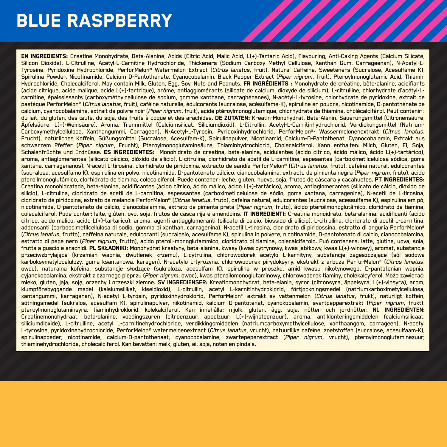 Optimum Nutrition Gold Standard Pre-workout Blue Raspberry (330 g)