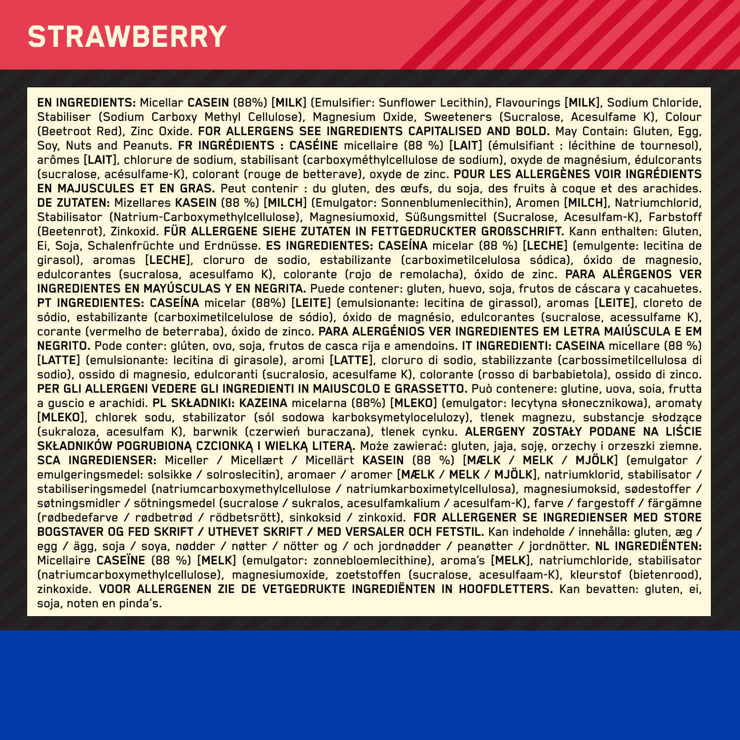 Optimum Nutrition Gold Standard 100% Casein Strawberry (1820 g)