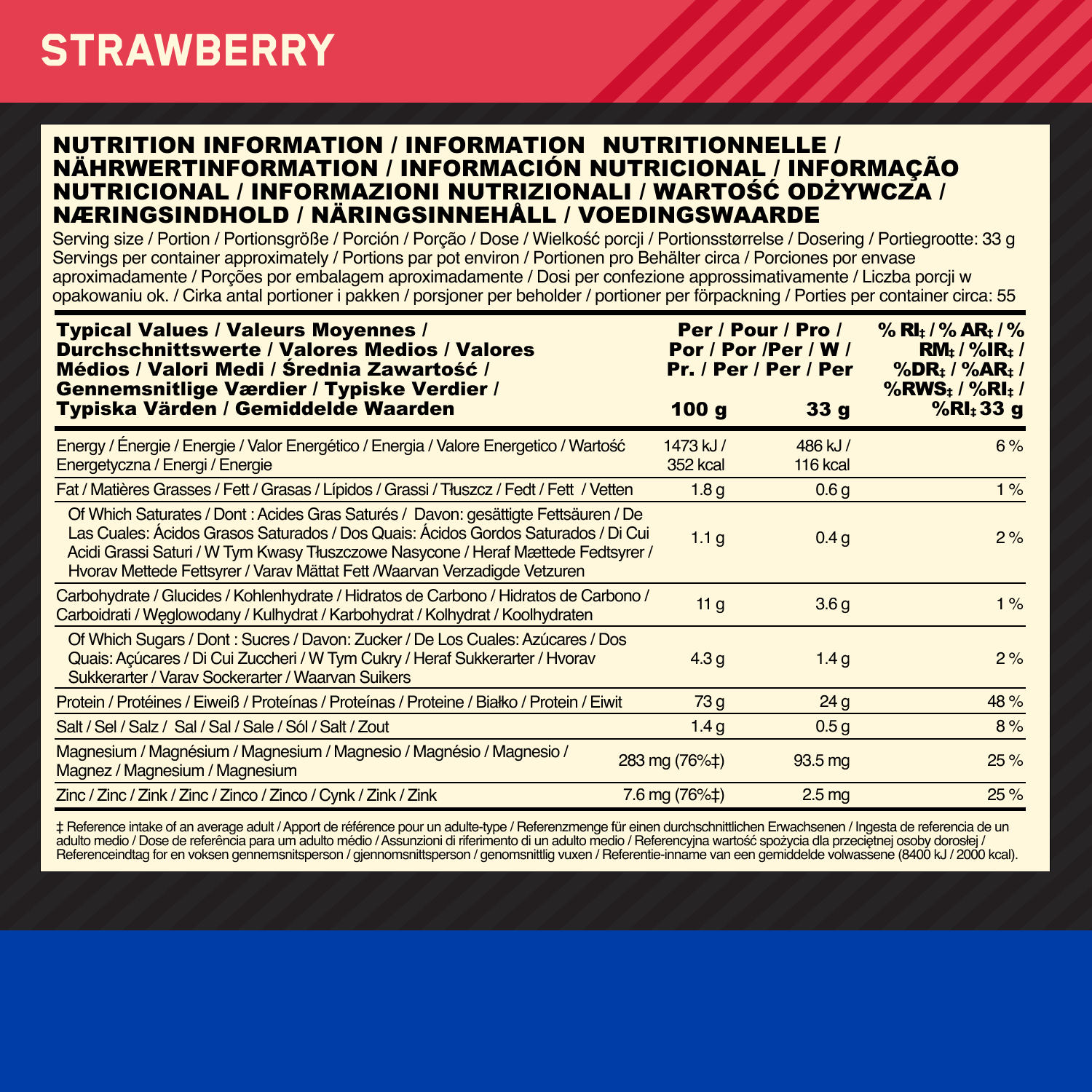 Optimum Nutrition Gold Standard 100% Casein Strawberry (1820 g)