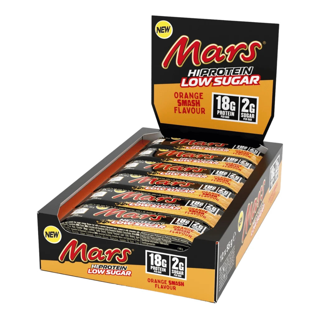 Mars HiProtein Low Sugar Bar Orange Smash (12 x 55 g)