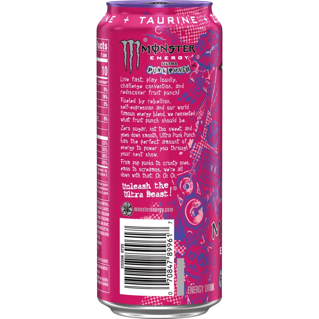 Monster Energy Ultra Punk Punch - 1 x 473 ml