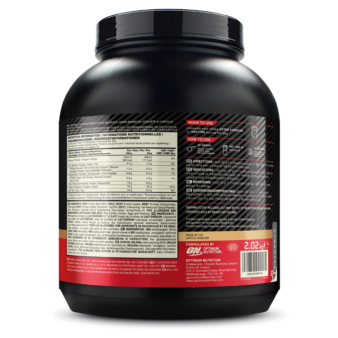 Optimum Nutrition Gold Standard 100% Whey - 2000 g - Chocolate Peanut Butter