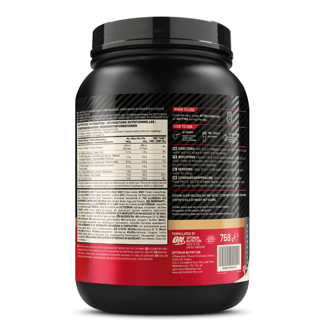 Optimum Nutrition Gold Standard 100% Whey - 780 g - Chocolate Peanut Butter