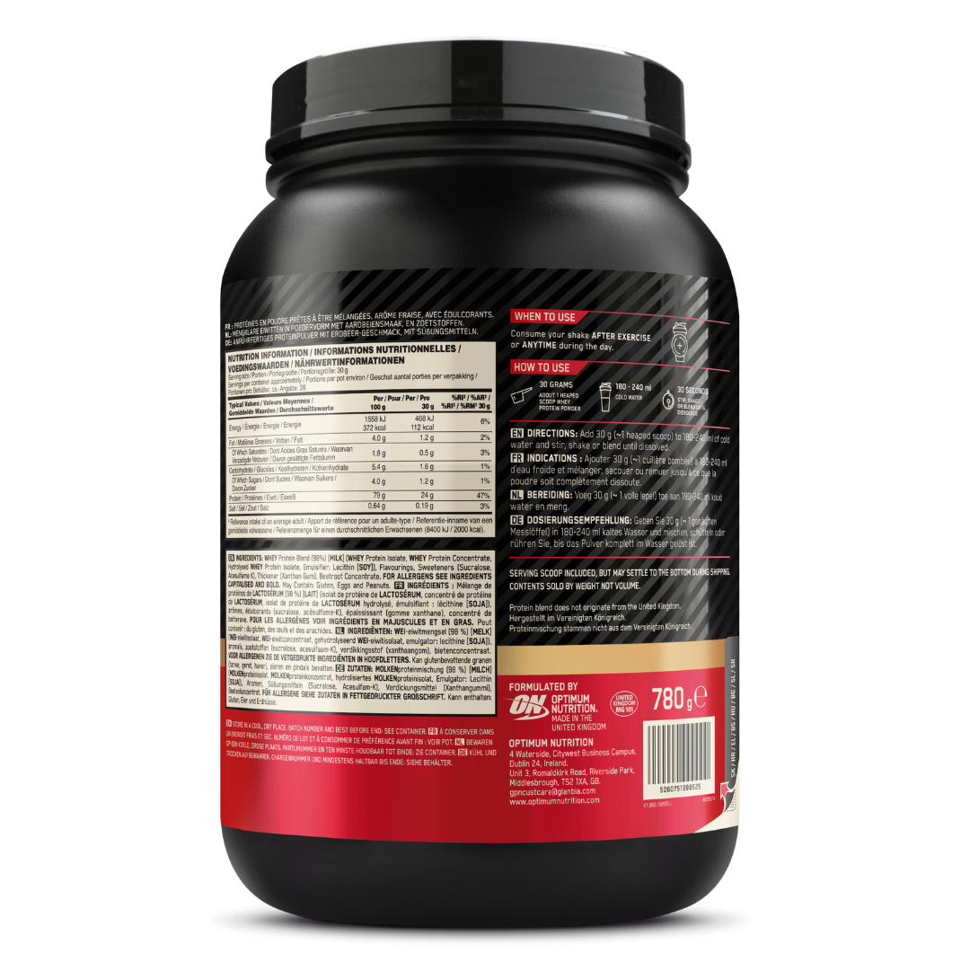 Optimum Nutrition Gold Standard 100% Whey - 780 g - Delicious Strawberry