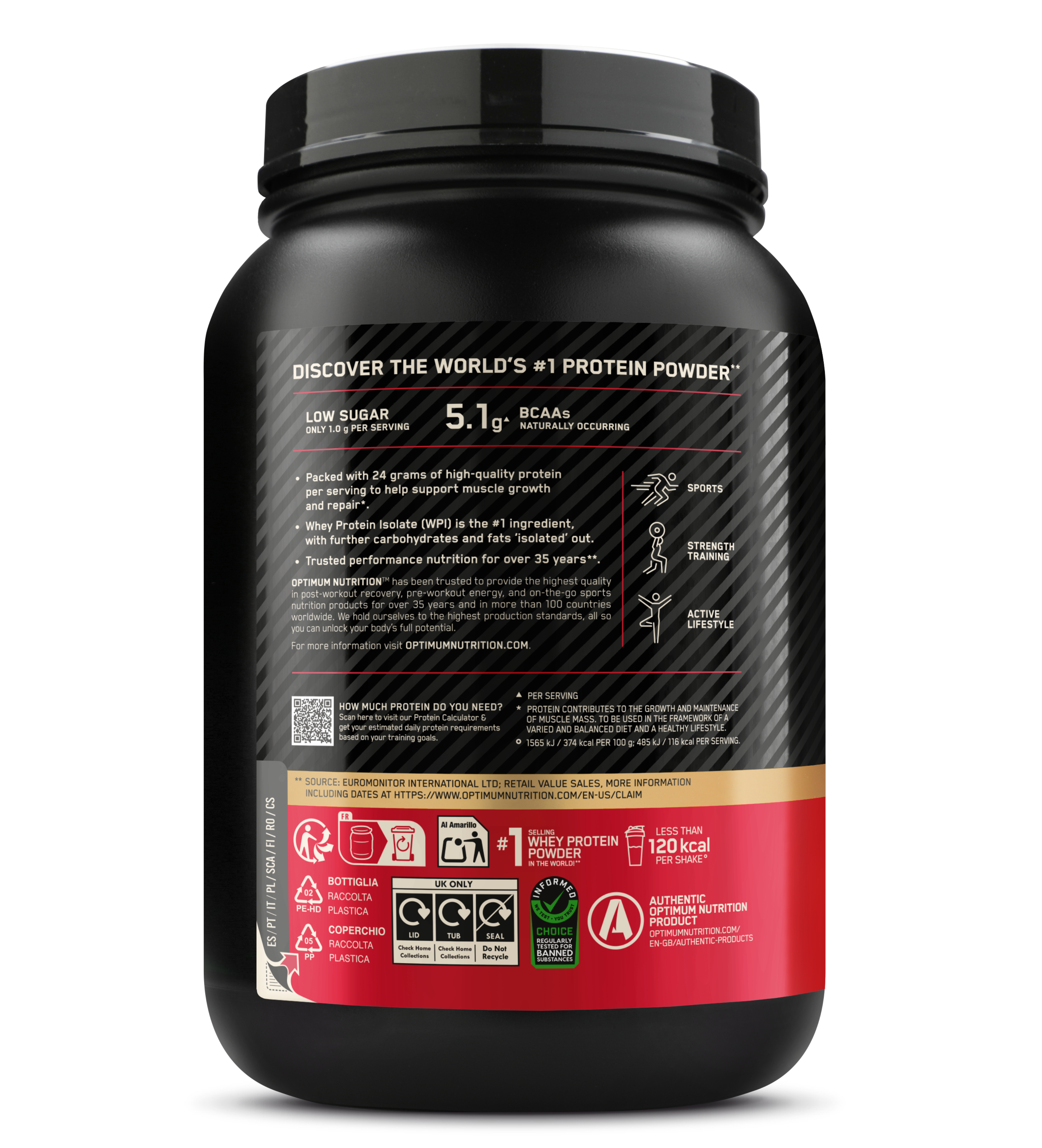 Optimum Nutrition Gold Standard 100% Whey - 780 g - Double Rich Chocolate