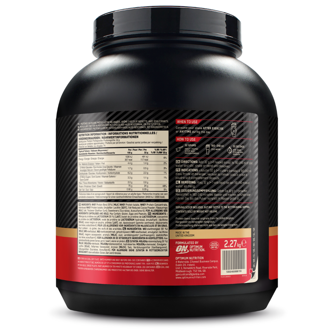 Optimum Nutrition Gold Standard 100% Whey - 2000 g - Chocolate Hazelnut