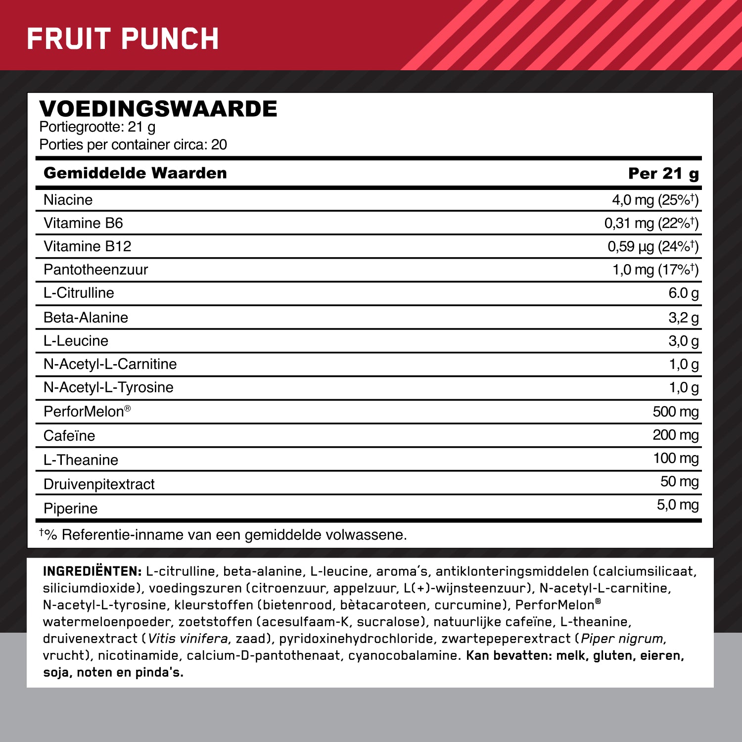 Optimum Nutrition Gold Standard Pre-workout Advanced Fruit Punch (420 g)