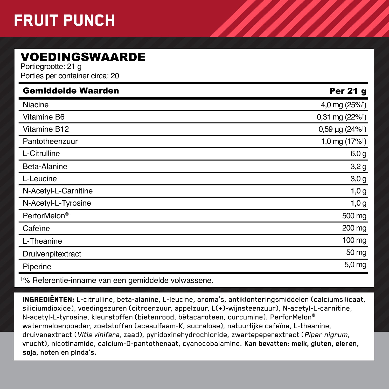 Optimum Nutrition Gold Standard Pre-workout Advanced Fruit Punch (420 g)