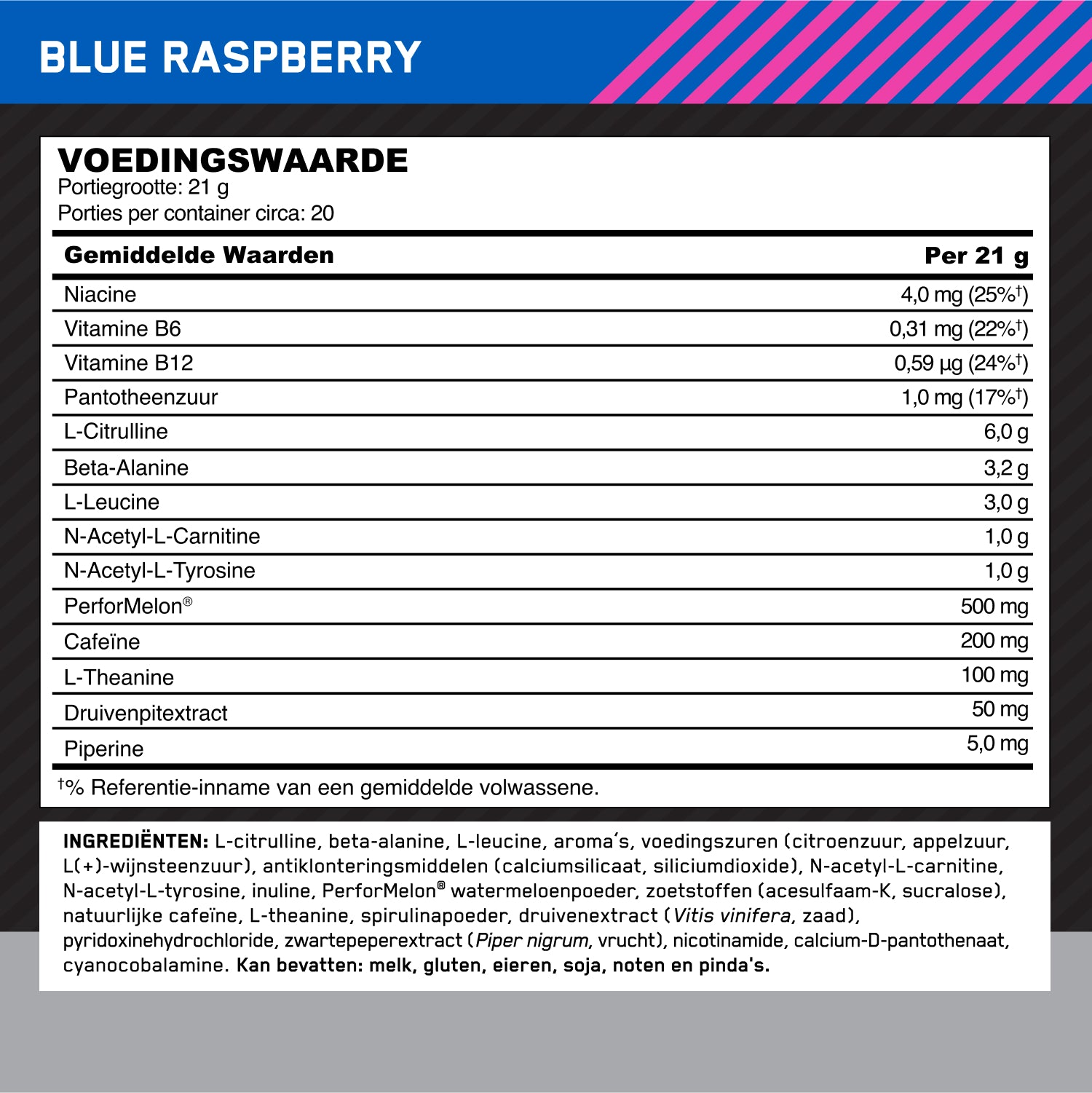 Optimum Nutrition Gold Standard Pre-workout Advanced Blue Raspberry (420 g)