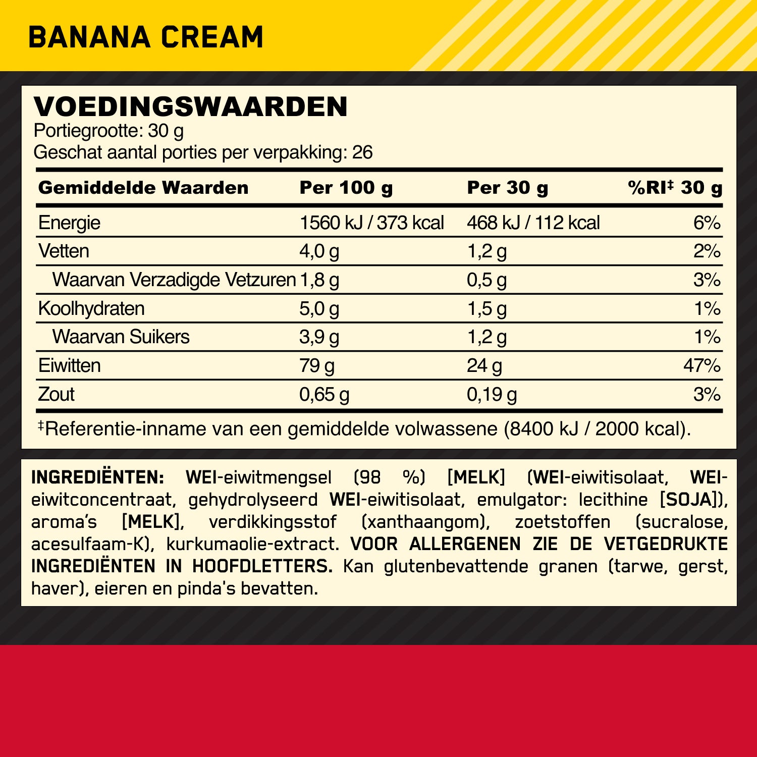 Optimum Nutrition Gold Standard 100% Whey - 780 g - Banana Cream