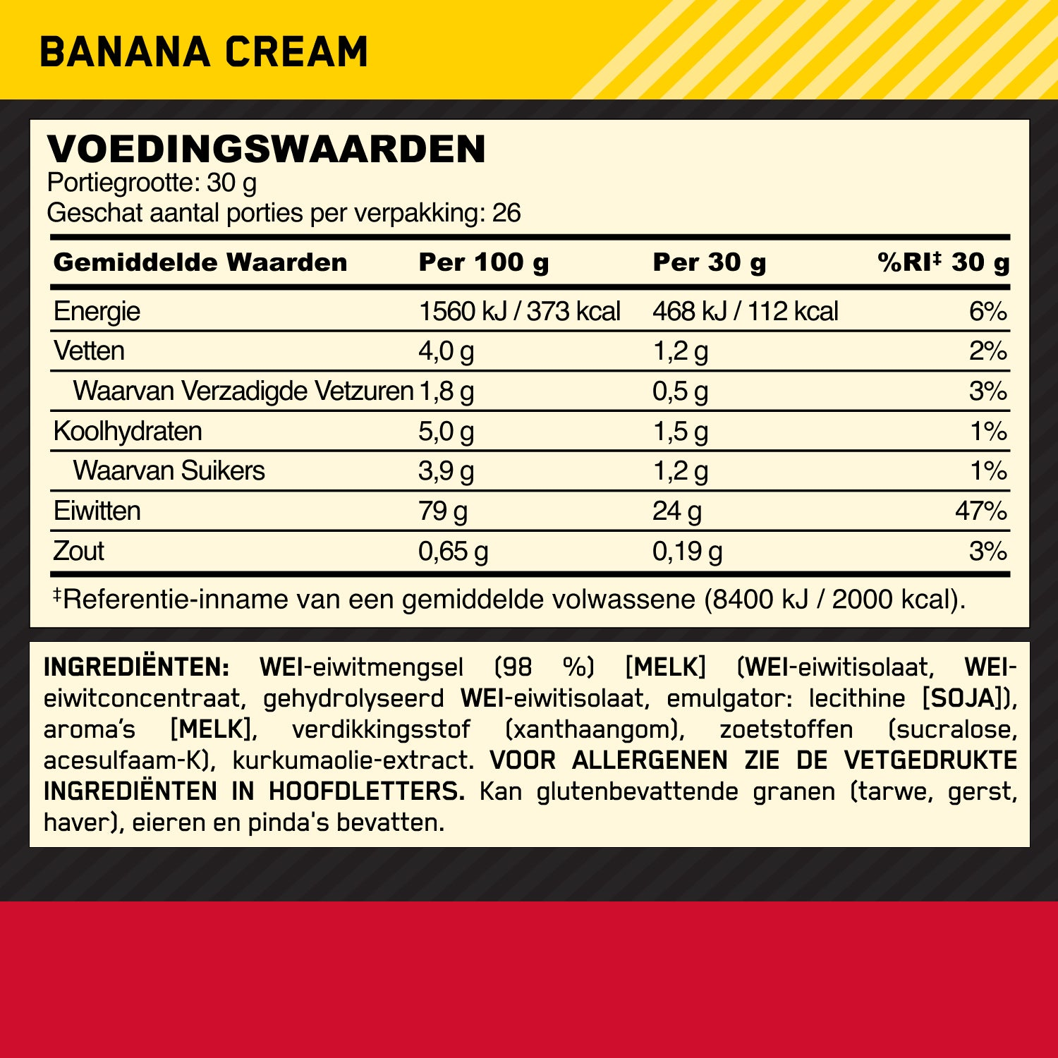 Optimum Nutrition Gold Standard 100% Whey - 780 g - Banana Cream