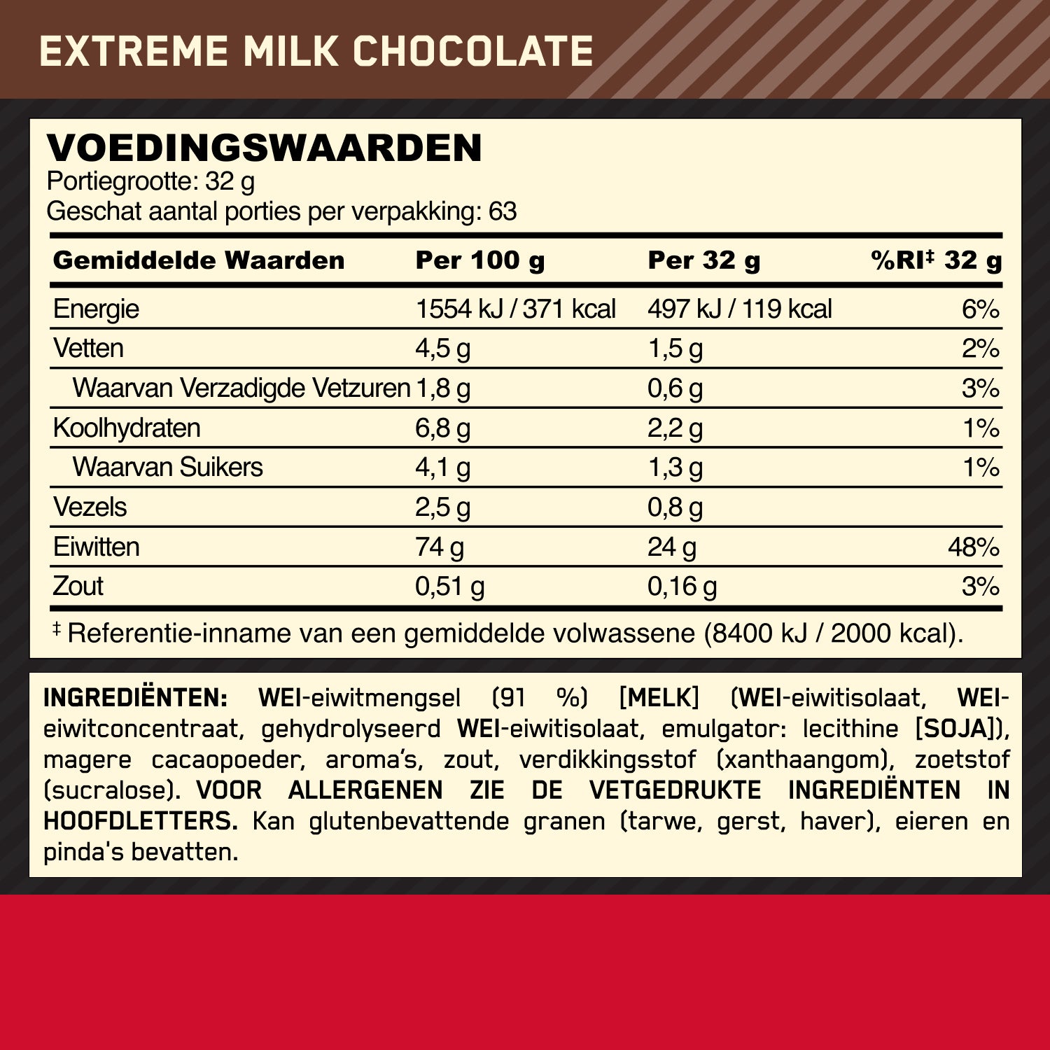 Optimum Nutrition Gold Standard 100% Whey - 780 g - Extreme Milk Chocolate