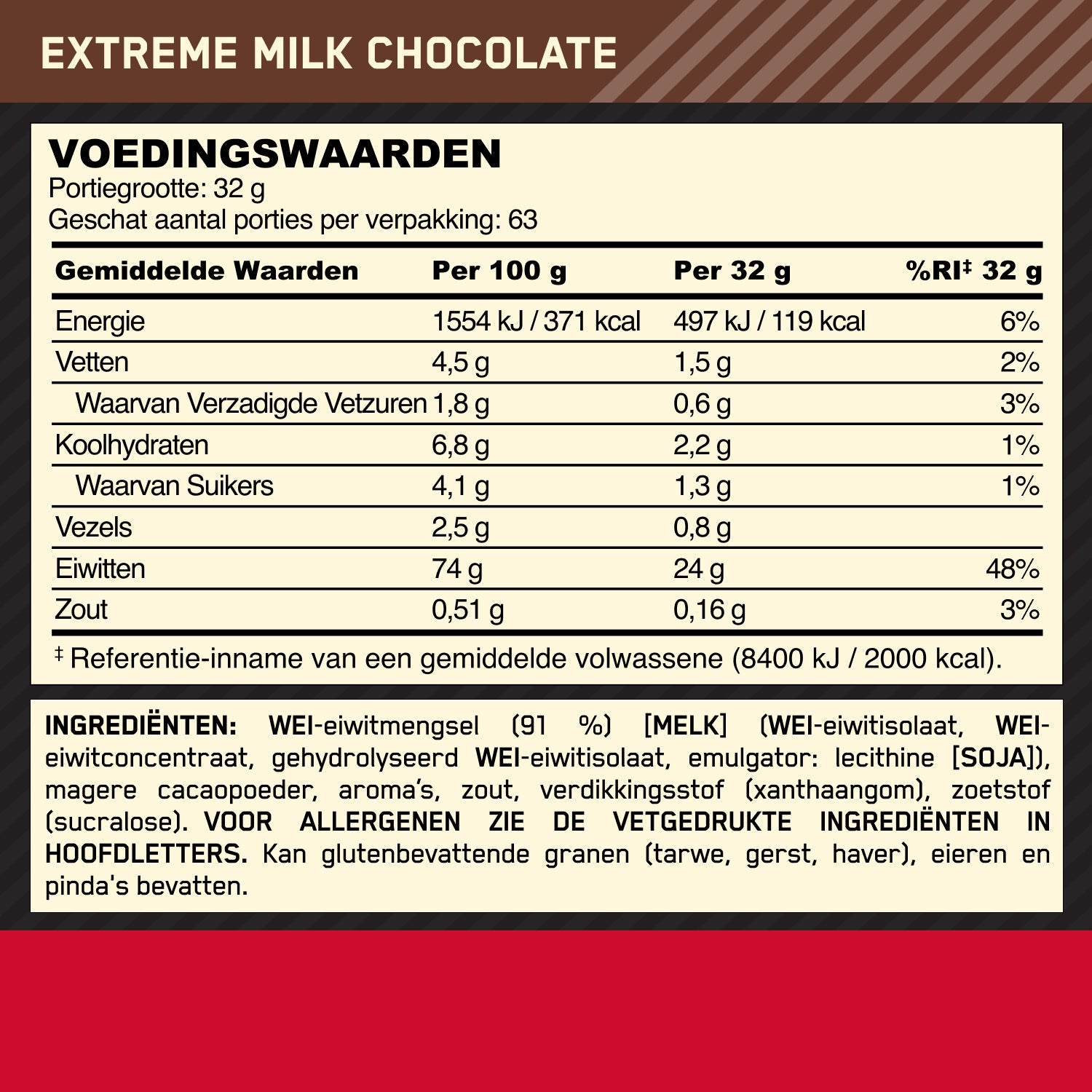 Optimum Nutrition Gold Standard 100% Whey - 780 g - Extreme Milk Chocolate