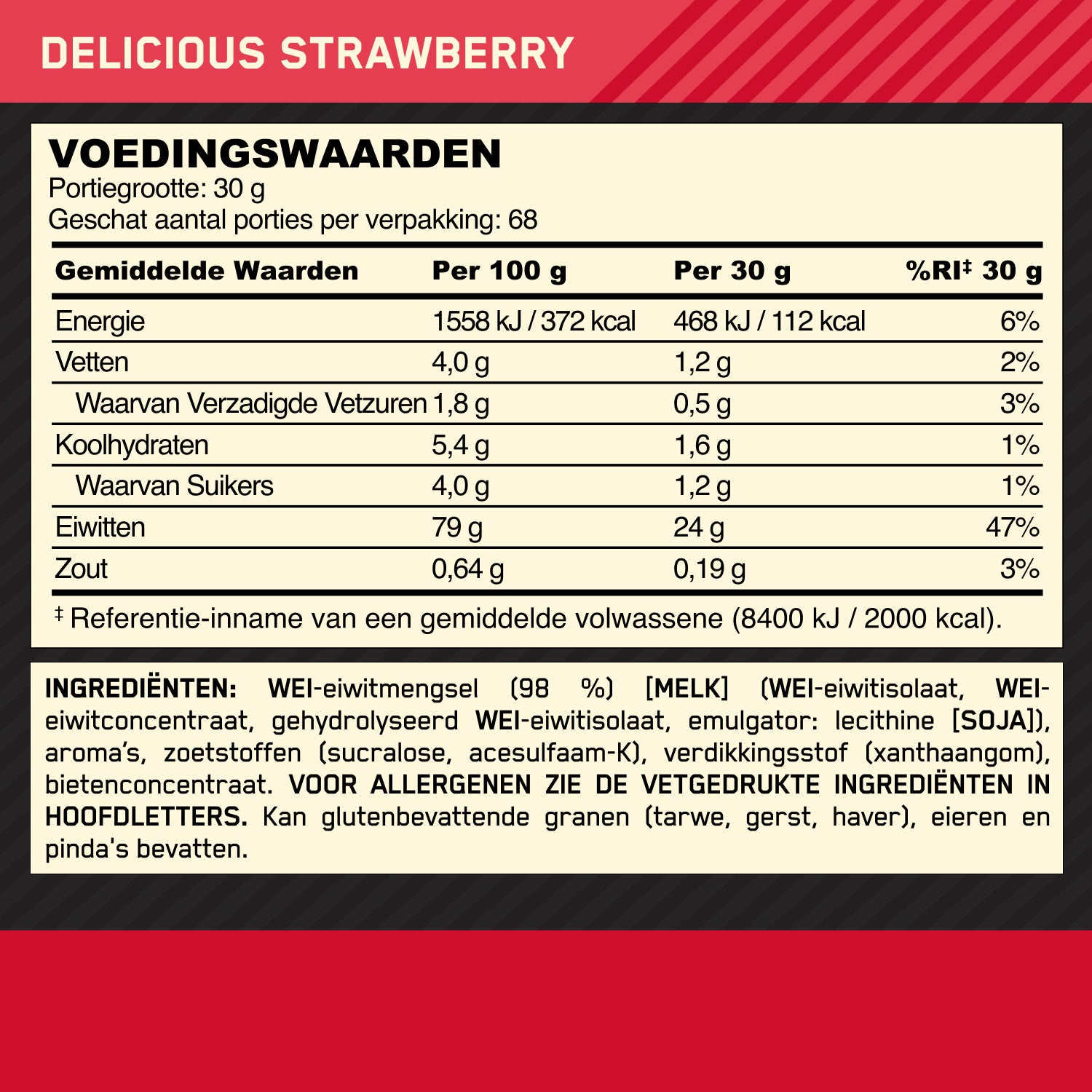 Optimum Nutrition Gold Standard 100% Whey - 780 g - Delicious Strawberry