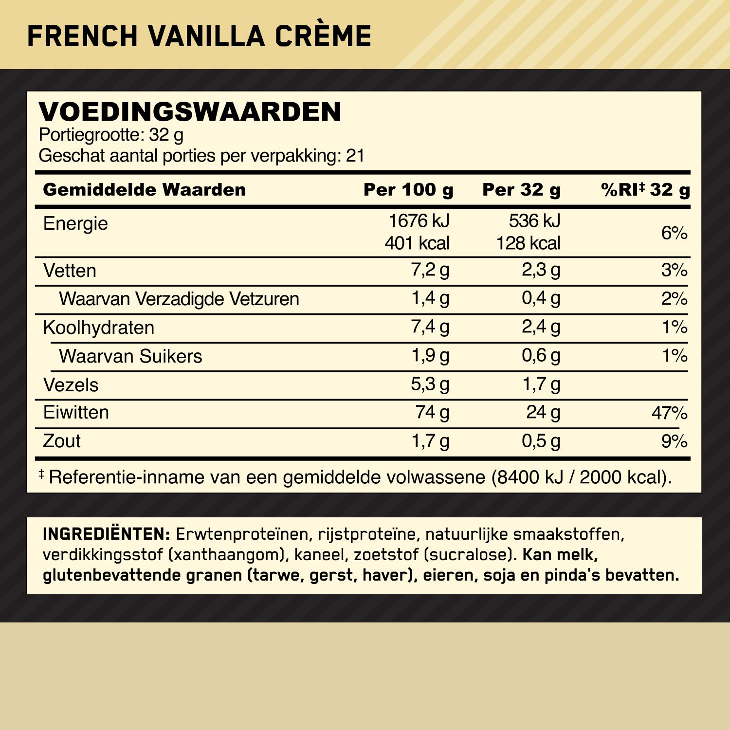 Optimum Nutrition Gold Standard 100% Whey - 780 g - French Vanilla Creme