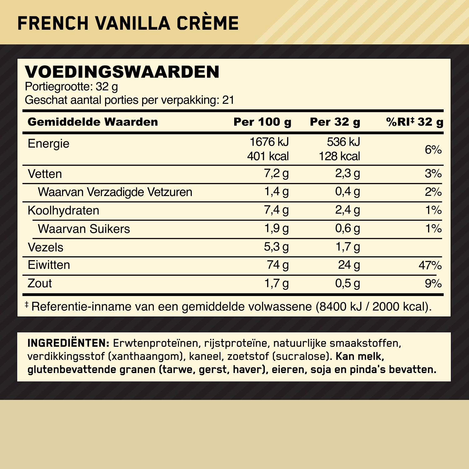 Optimum Nutrition Gold Standard 100% Whey - 780 g - French Vanilla Creme