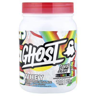 Ghost Clear Whey - 20 servings - Sour Strips Rainbow Candy