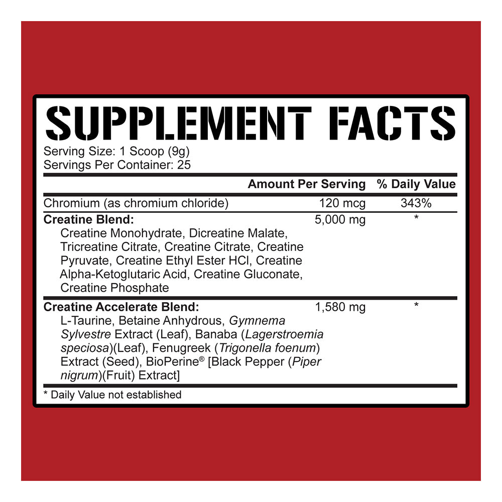 5% Nutrition Crea-TEN Blue Raspberry (225 g)