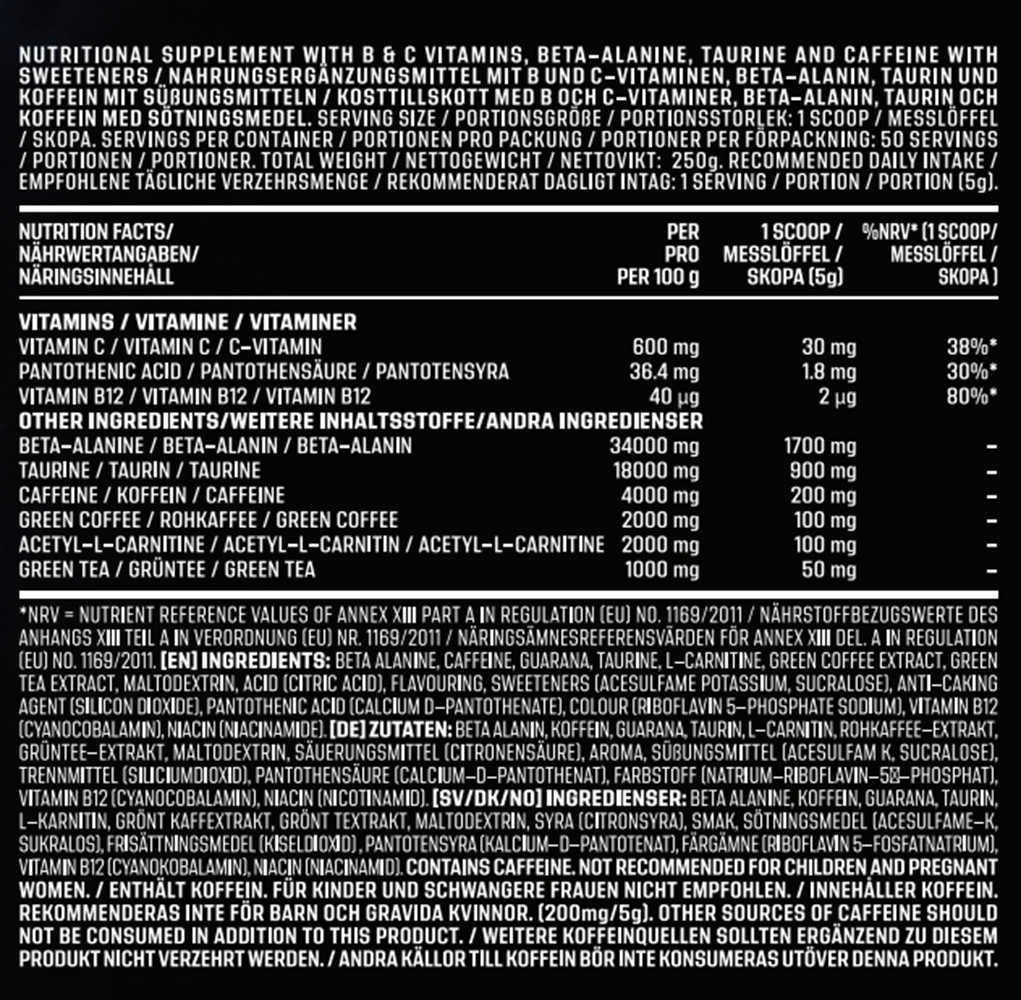 AK-47 Labs Hardstyle Pre-workout Euphoric Raspberry Lemonade (250 g)