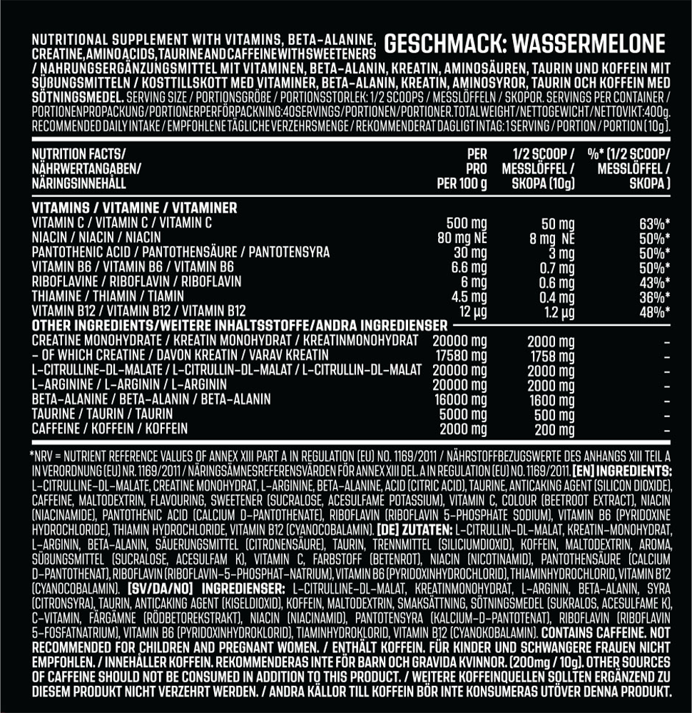 AK-47 Labs Schizo Pre-workout Watermelon (400 g)