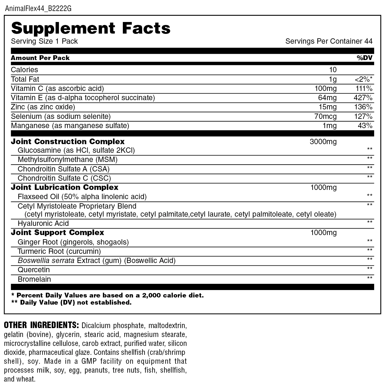 Animal Flex (44 packs)