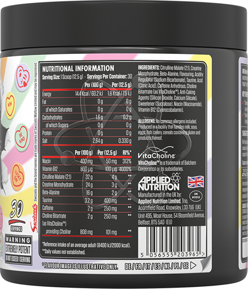 Applied Nutrition ABE Ultimate Pre-workout Swizzels Love Hearts (30 servings)