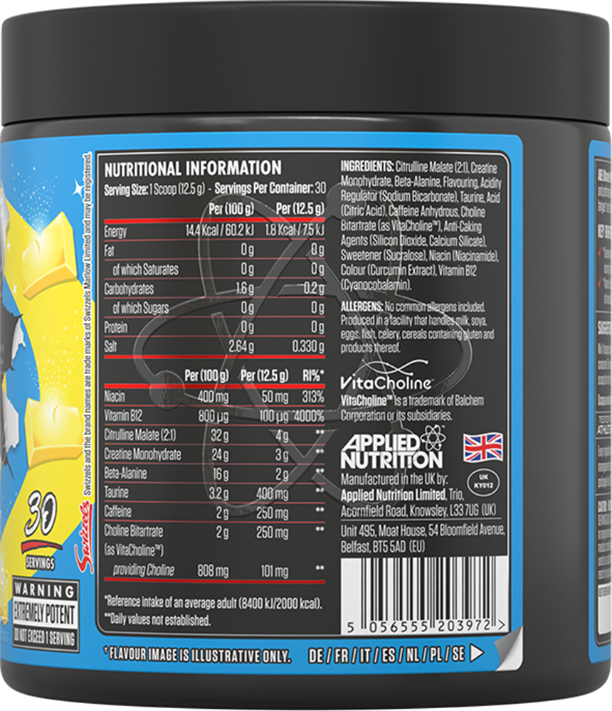 Applied Nutrition ABE Ultimate Pre-workout Swizzels Refreshers Lemon (30 servings)