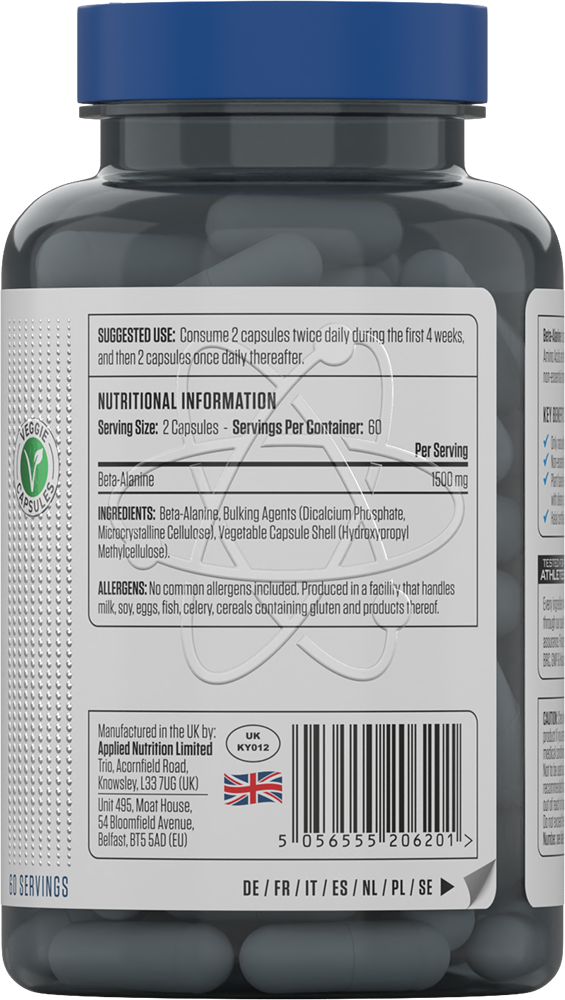 Applied Nutrition Beta-Alanine 1500 (120 caps)