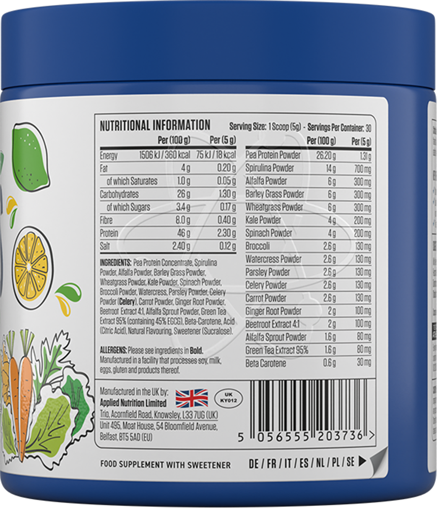 Applied Nutrition Critical Greens Lemon & Lime (150 g)