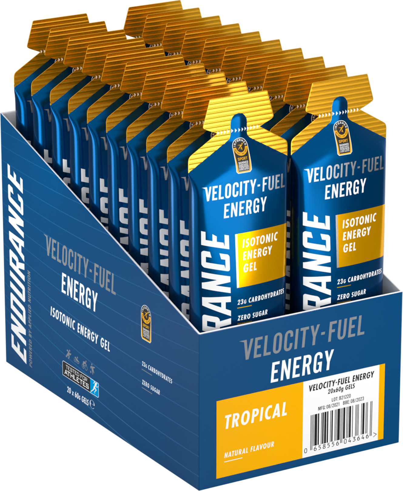 Applied Nutrition Endurance Isotonic Energy Gel Tropical (20 x 60 ml)