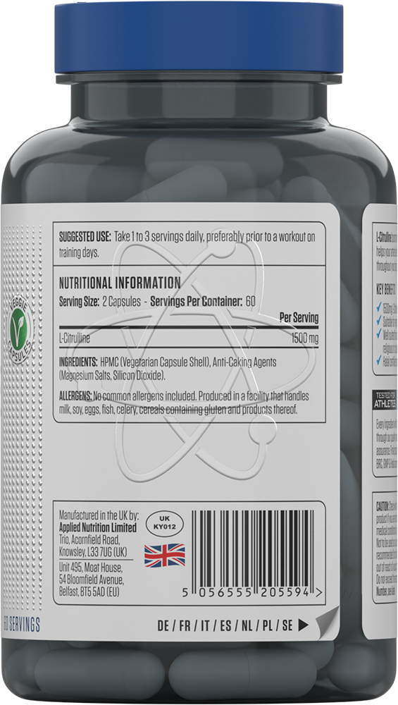 Applied Nutrition L-Citrulline 1500 (120 caps)